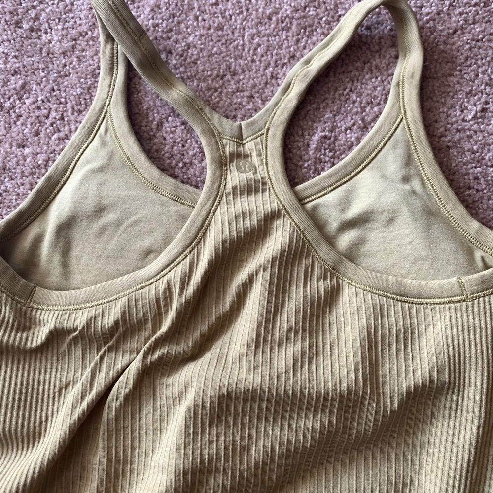 Lululemon Racerback ribbed tank top.